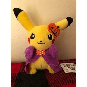 Banpresto Pokemon Halloween Pikachu Robe 2018 Toreba Prize Plush 7" Japan Import